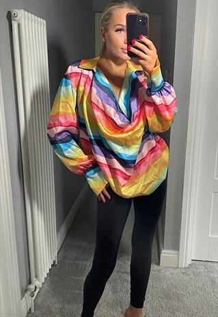 MULTI COLOUR STRIPED BLOUSE