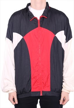 Vintage Club - Black Zipped 90's Shell Jacket - XLarge