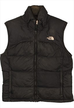 Vintage 90's The North Face Gilet 550 Nuptse Puffer Black