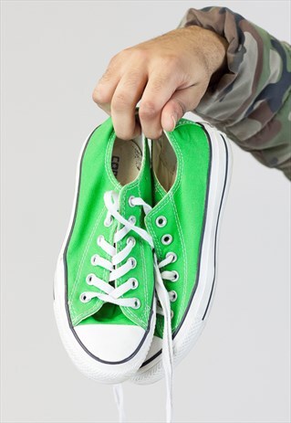 VINTAGE CONVERSE GREEN TRAINERS