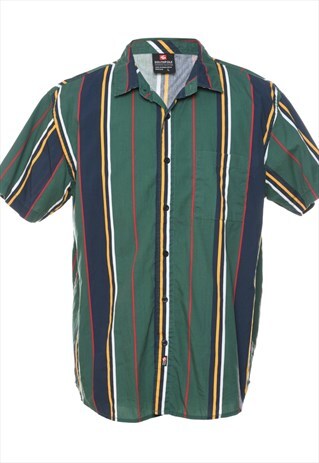 Vintage Multi-colour Short Sleeved Shirt - L