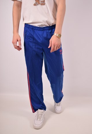 VINTAGE ADIDAS TRACKSUIT TROUSERS BLUE