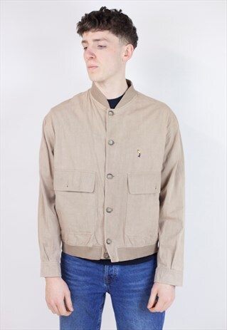 VINTAGE 90S LIGHT BROWN JACKET