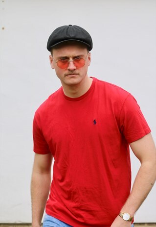 RALPH LAUREN USA LUST RED MINIMALIST T SHIRT
