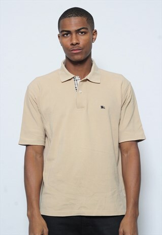 VINTAGE BURBERRY POLO SHIRT BEIGE