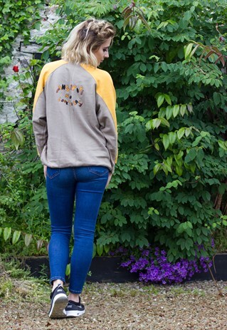 VINTAGE 90'S COLOUR BLOCK SWEATSHIRT