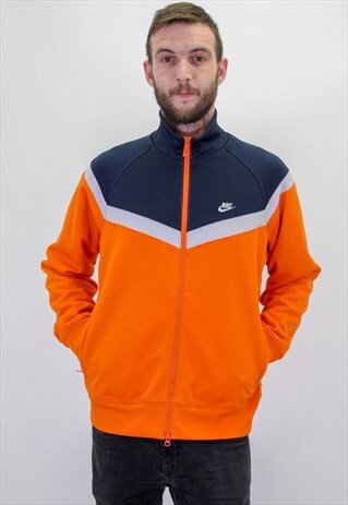 VINTAGE NIKE BRIGHT JACKET IN ORANGE LARGE