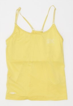 Vintage 00'S Y2K Umbro Vest Top Yellow