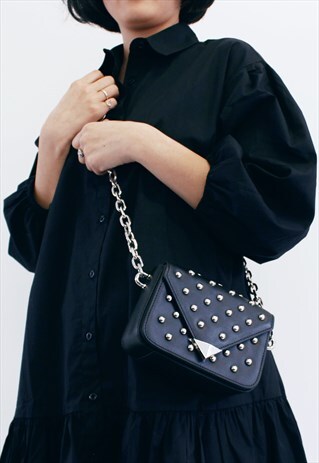 SMALL STUDDED LEATHER PURSE