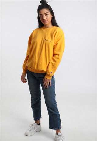90S CHAMPION PRINTED SPELLOUT SWEATSHIRT
