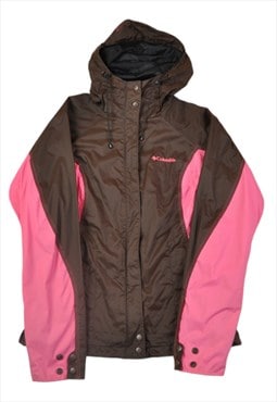 Vintage Shield Jacket Waterproof Brown/Pink Ladies Small