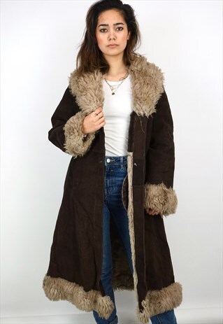 VINTAGE 90'S SHEARLING COAT