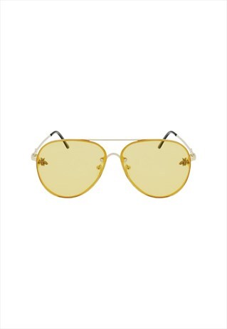 AMELIA AVIATOR SUNGLASSES YELLOW