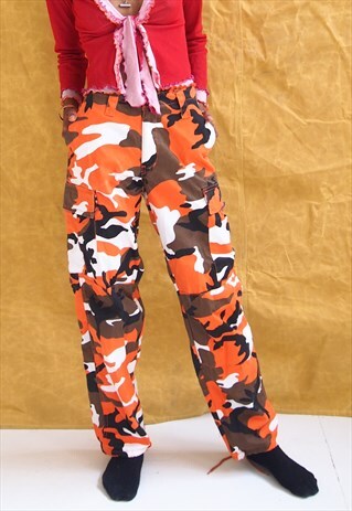 ORANGE CAMEO TROUSERS