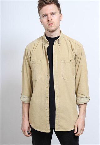 VINTAGE CORDUROY SHIRT BEIGE