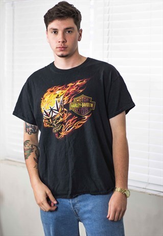 VINTAGE HARLEY DAVIDSON T-SHIRT LOGO 90S XL 9.1