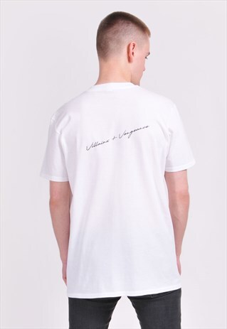 WHITE SIGNATURE T-SHIRT