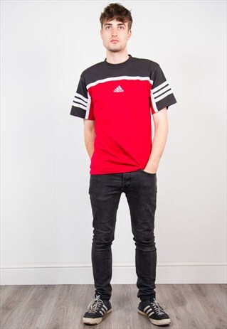 90'S RED ADIDAS T-SHIRT