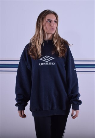 FADED BLACK/BLUE UMBRO SWEATSHIRT