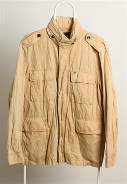 Vintage Tommy Hilfiger Windbreaker Longline Jacket Beige
