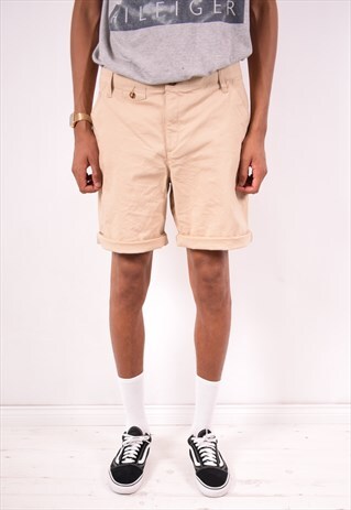LEE MENS VINTAGE SHORTS W36 BEIGE 90S