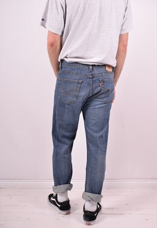 LEVI'S MENS VINTAGE JEANS W33 L34 BLUE 90'S