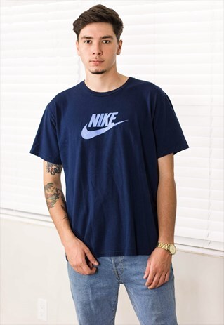 VINTAGE NIKE T-SHIRT LOGO 90S L 7.6