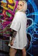 SECRET POCKET T-SHIRT 2 IN 1 CARGO VEST TOP IN WHITE BLACK
