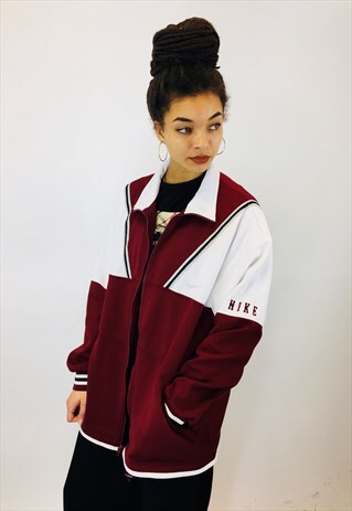 VINTAGE NIKE EMBROIDERED 90S TRACKING JACKET
