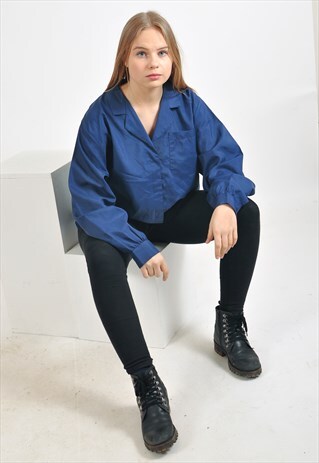 VINTAGE BLOUSE IN BLUE