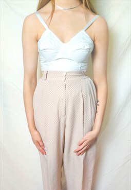 Vintage White Structured Cup Crop top (Up to an 8/10)