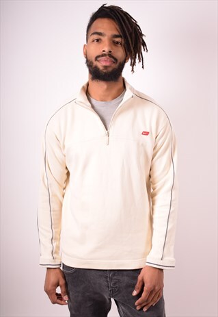 NIKE MENS VINTAGE SWEATSHIRT JUMPER XL BEIGE 90S