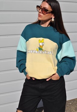 Y2K vintage reworked Champion Disney Daisy Oregon sweatshirt