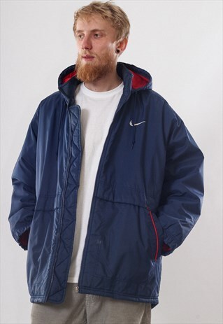 RARE VINTAGE MENS NIKE BIG LOGO WINTER JACKET