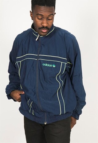VINTAGE 80'S USA ADIDAS SHELL SPORT JACKET / S0254