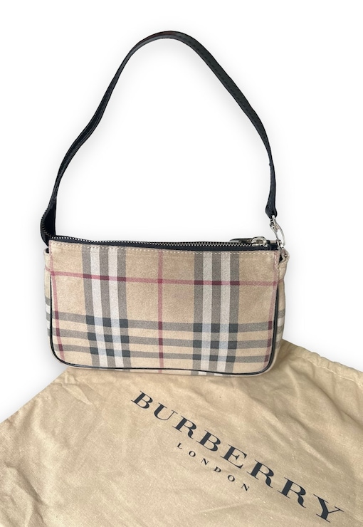 Burberry Burberry Check Handbag Beige – AMORE Vintage Tokyo