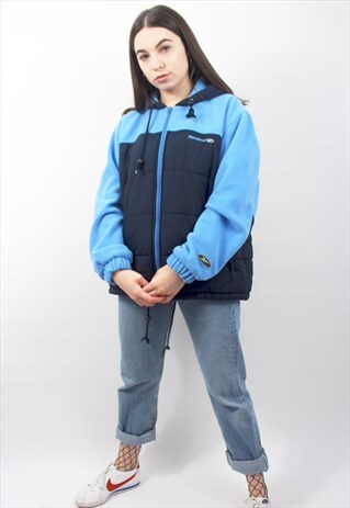 90'S RARE RETRO COSY FLEECE PUFFER JACKET