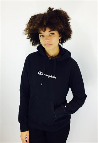 CHAMPION EMBROIDERED BIG LOGO HOODIE