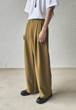 Men's mustard yellow high-quality trousers SS2022 VOL.1