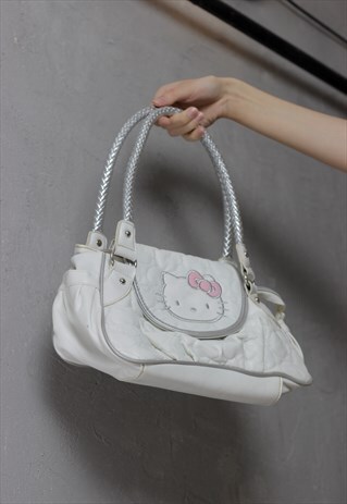 Y2K HELLO KITTY FAUX LEATHER HAND BAG