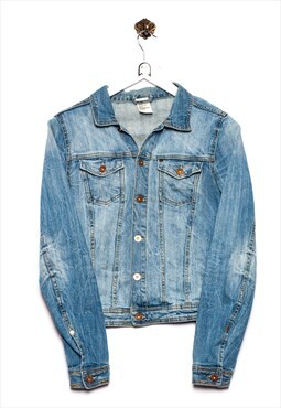Vintage H&M  Denim Jacket Basic Look Blue