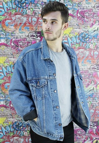 LEVI'S 80S BLANKET LINED VINTAGE DENIM JACKET. UNISEX.