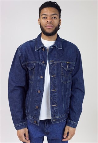 VINTAGE WRANGLER DARK DENIM JACKET