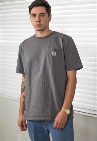 VINTAGE CARHARTT T-SHIRT LOGO 90S L 10