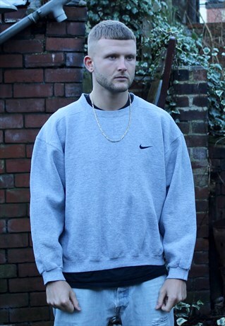 VINTAGE GREY NIKE SWEATSHIRT MEDIUM