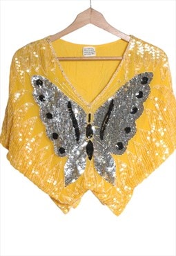 Butterfly Sequin Top