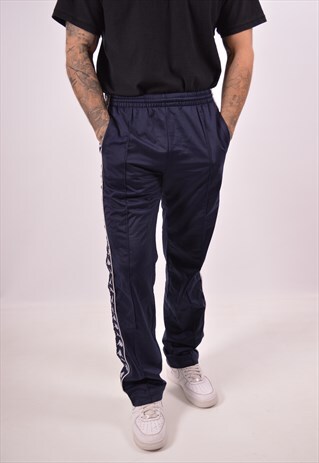 VINTAGE KAPPA TRACKSUIT TROUSERS NAVY BLUE
