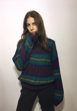 VINTAGE 80' BEAUTIFUL COOL MULTI JUMPER