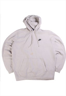 Vintage 90's Nike Hoodie Long Sleeve Off White Hooded