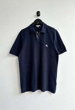 Burberry Navy Polo Shirt